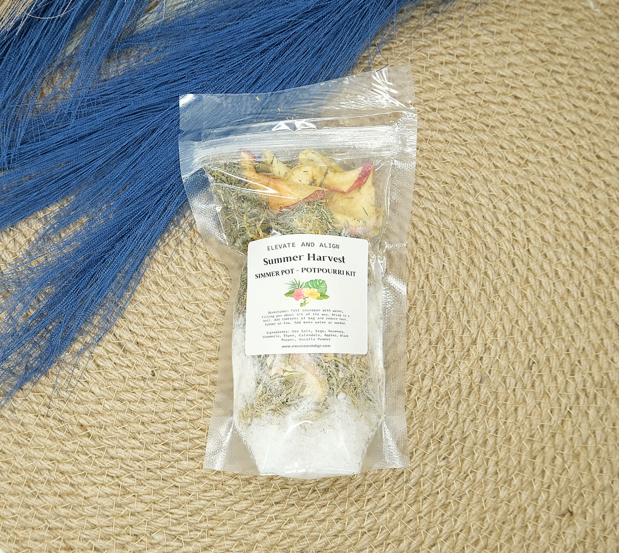 Spring Summer Winter Fall Intention Simmer Pots - Witchy Herbal Pot - Ritual Herb Pot - Natural Potpourri