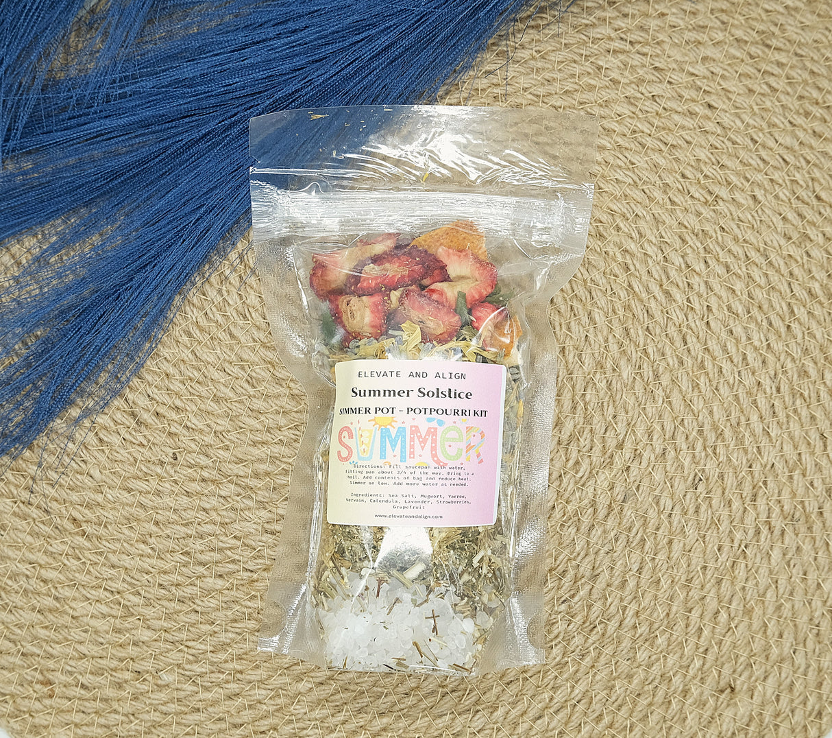 Spring Summer Winter Fall Intention Simmer Pots - Witchy Herbal Pot - Ritual Herb Pot - Natural Potpourri