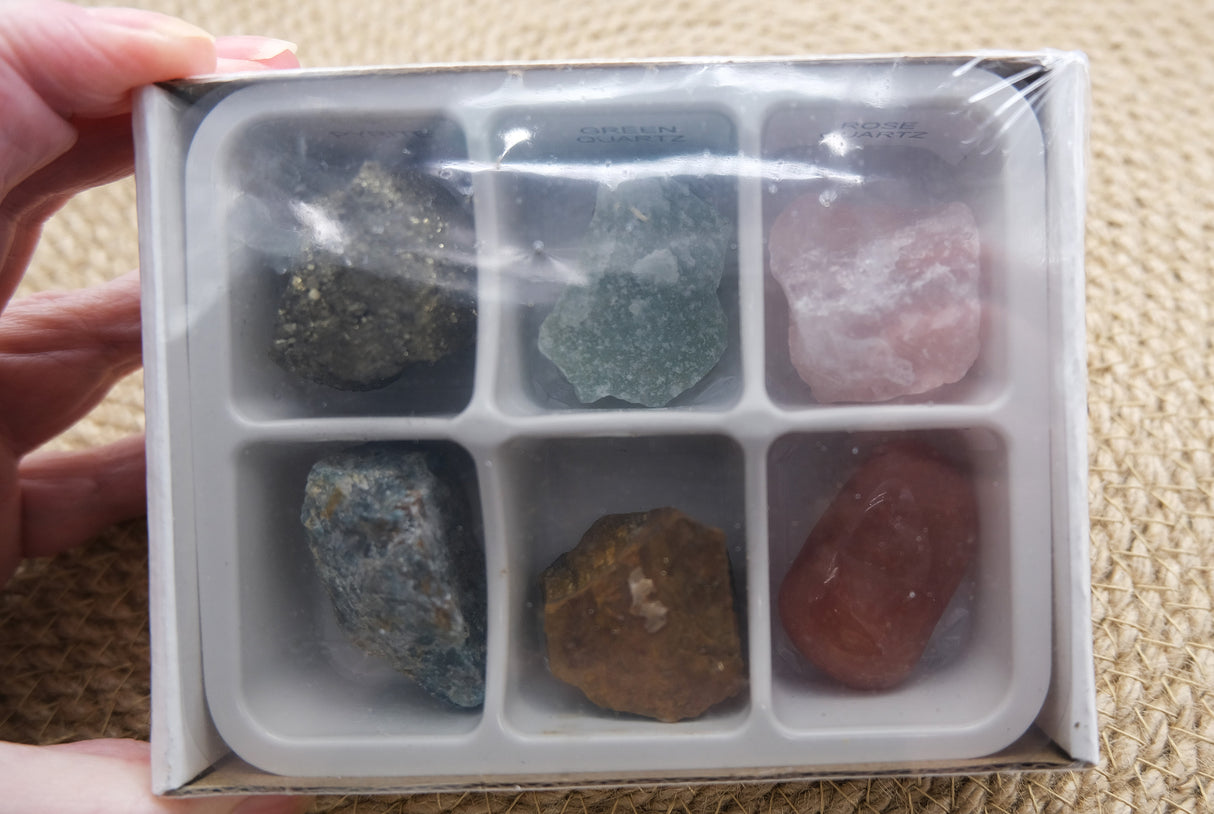 Zodiac Crystal Gift Set | Box of 6 Gemstones That Correspond With Your Zodiac Sign