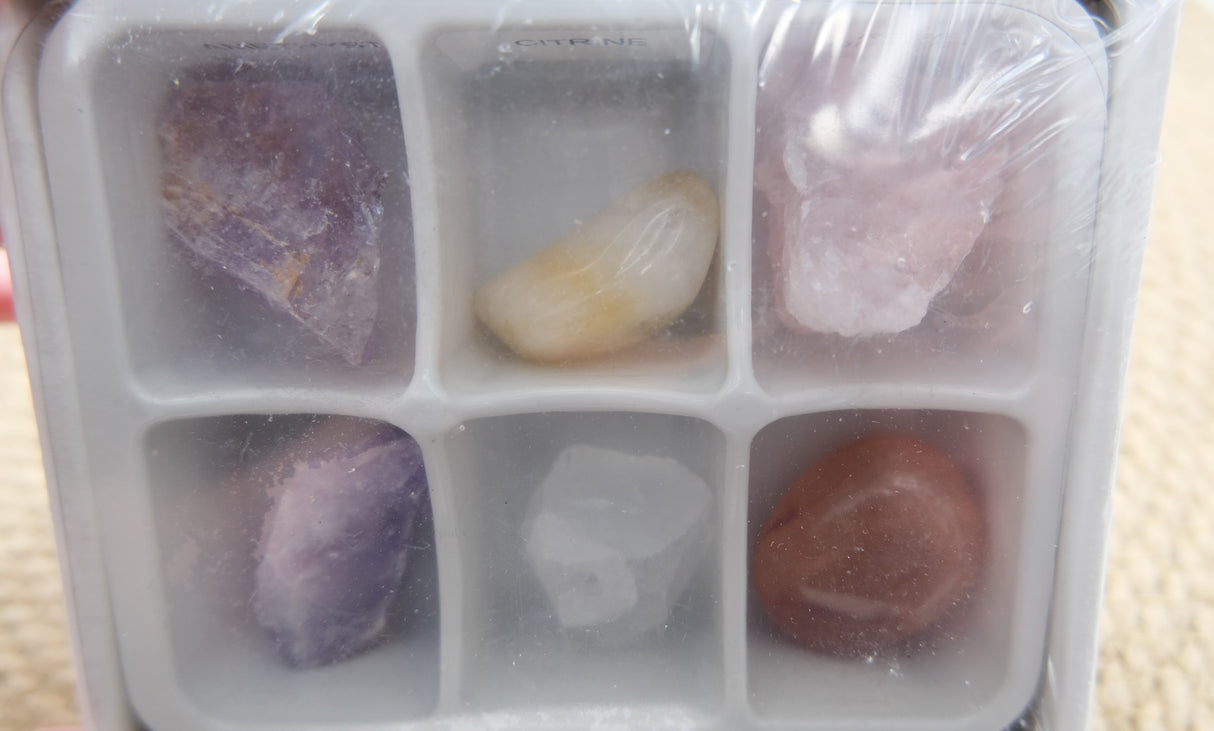 Zodiac Crystal Gift Set | Box of 6 Gemstones That Correspond With Your Zodiac Sign
