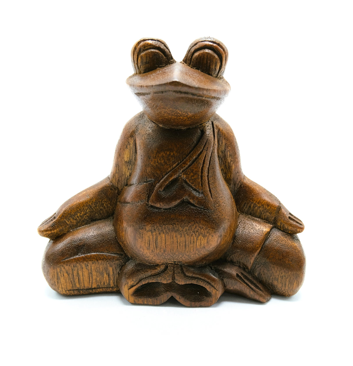 Wooden Meditation Frog - 02 | Yoga | Hand Carved