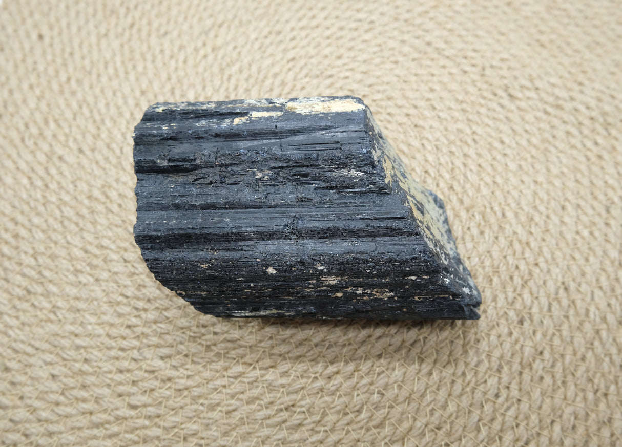 Raw Black Tourmaline Chunks | Grade A | Ethically Sourced in Brazil | Rough Tourmaline Logs