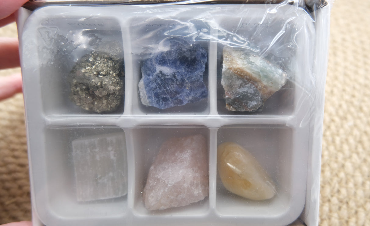 Zodiac Crystal Gift Set | Box of 6 Gemstones That Correspond With Your Zodiac Sign
