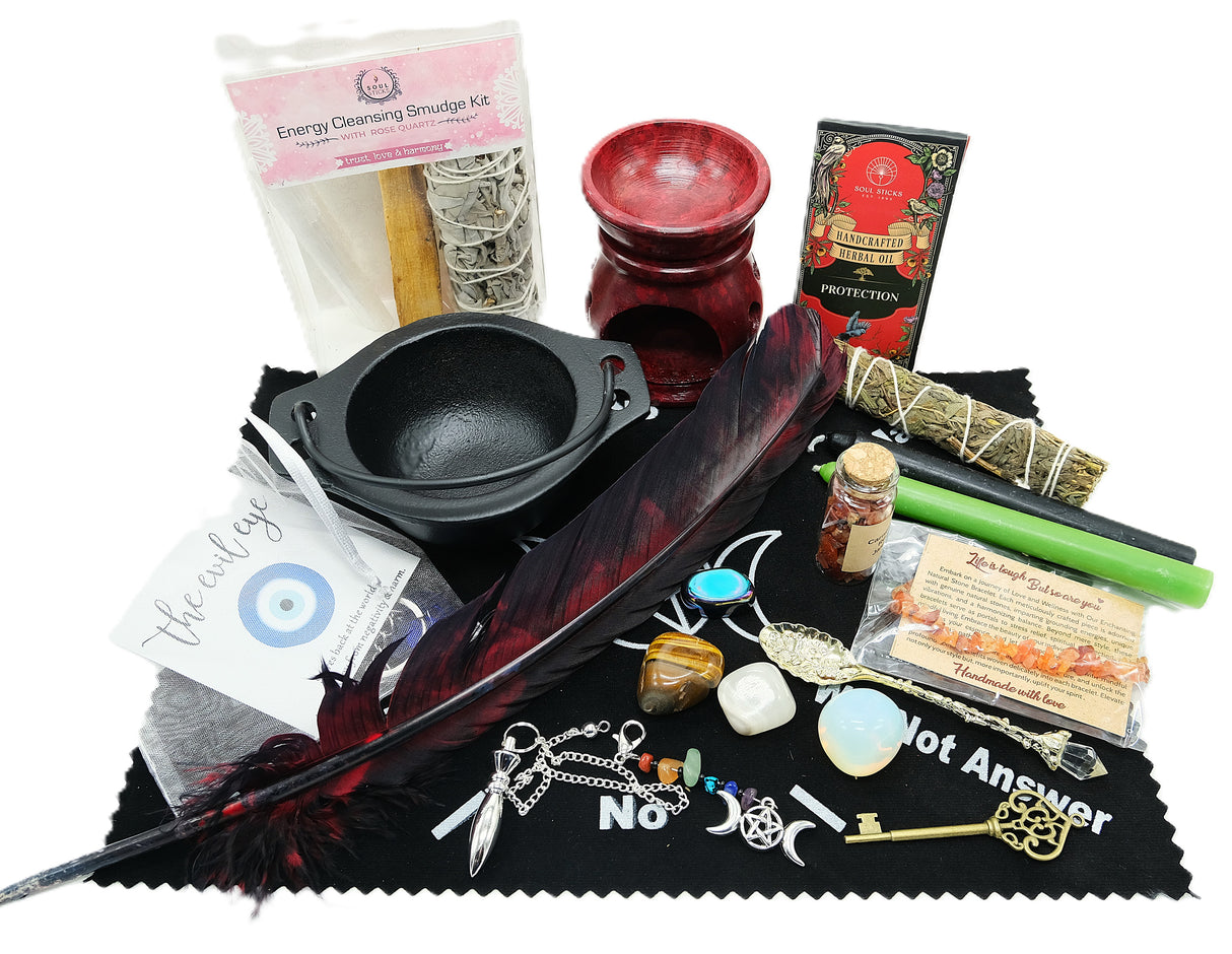 Witch Box Set | Personalized Witchcraft Kit with Crystals, Candles, and More