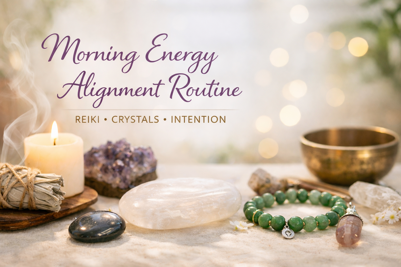 Morning Energy Alignment Routine (Meditation + Crystals + Intention)