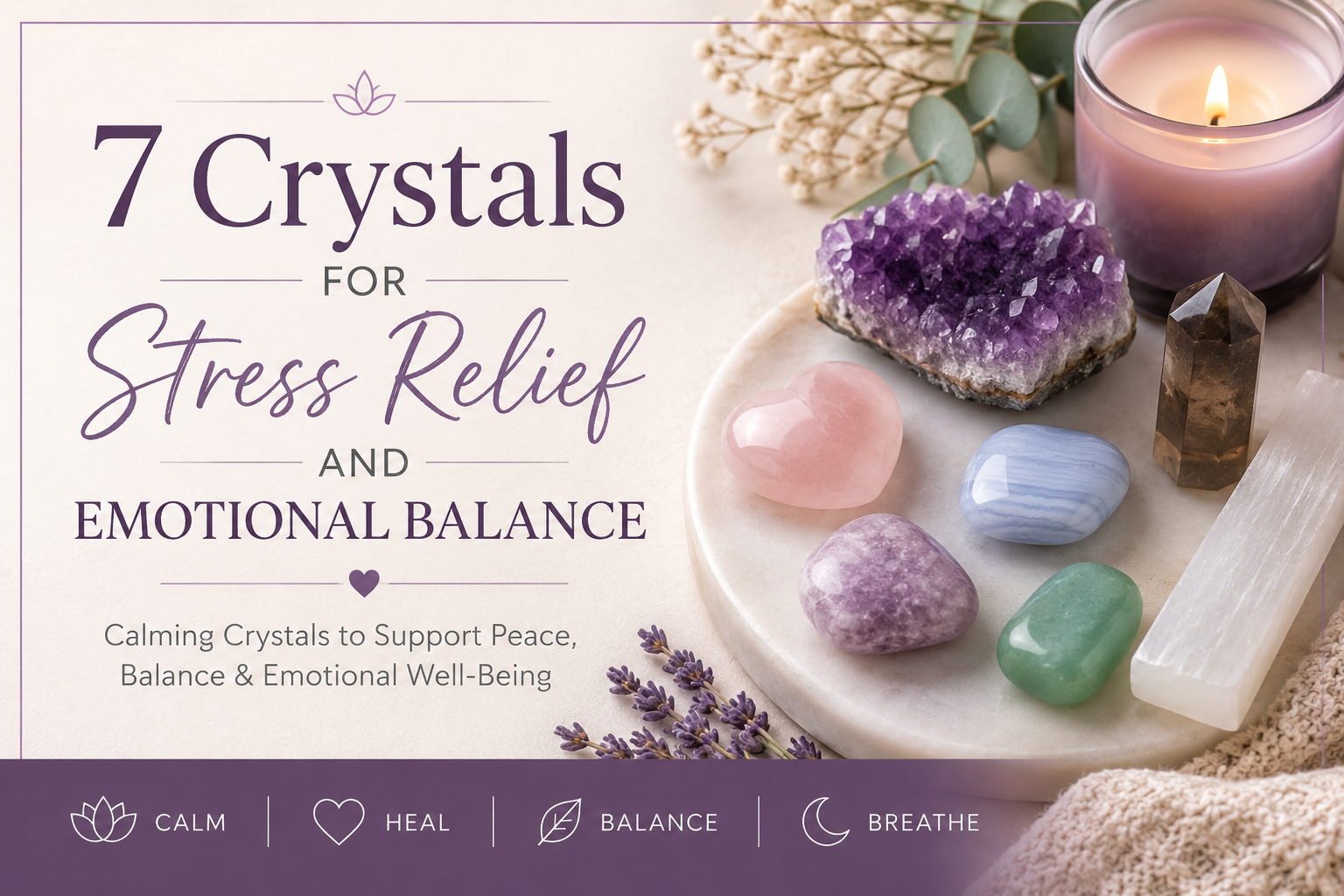 7 Crystals for Stress Relief and Emotional Balance