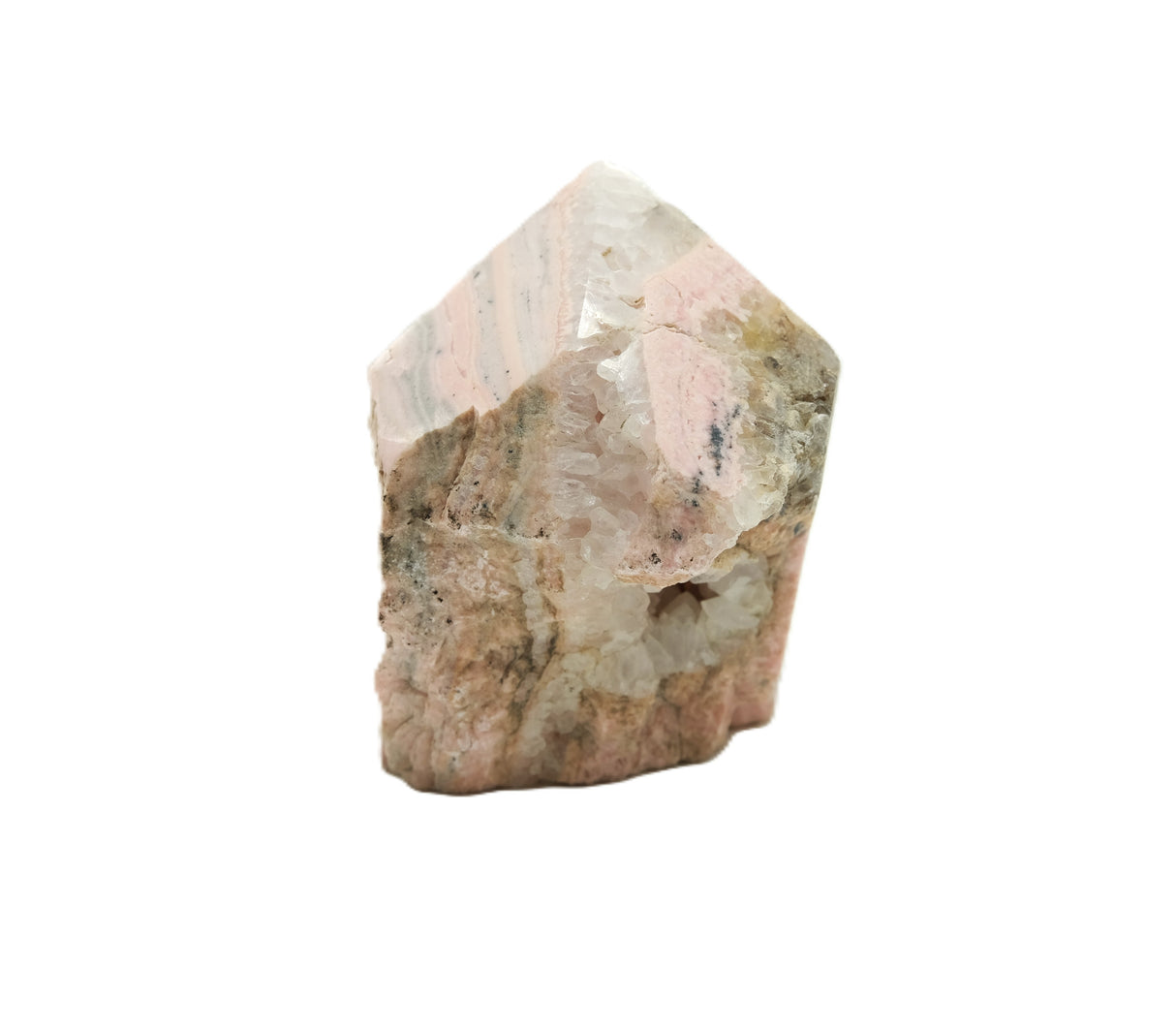 Rhodochrosite Polished Point with Flat Base
