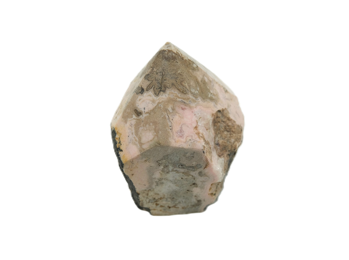 Rhodochrosite Polished Point with Flat Base
