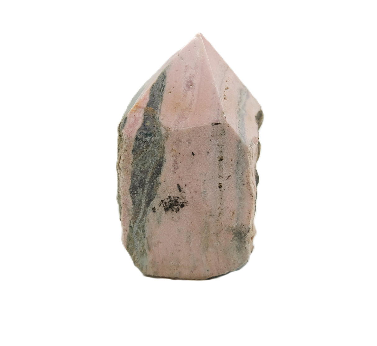 Rhodochrosite Polished Point with Flat Base