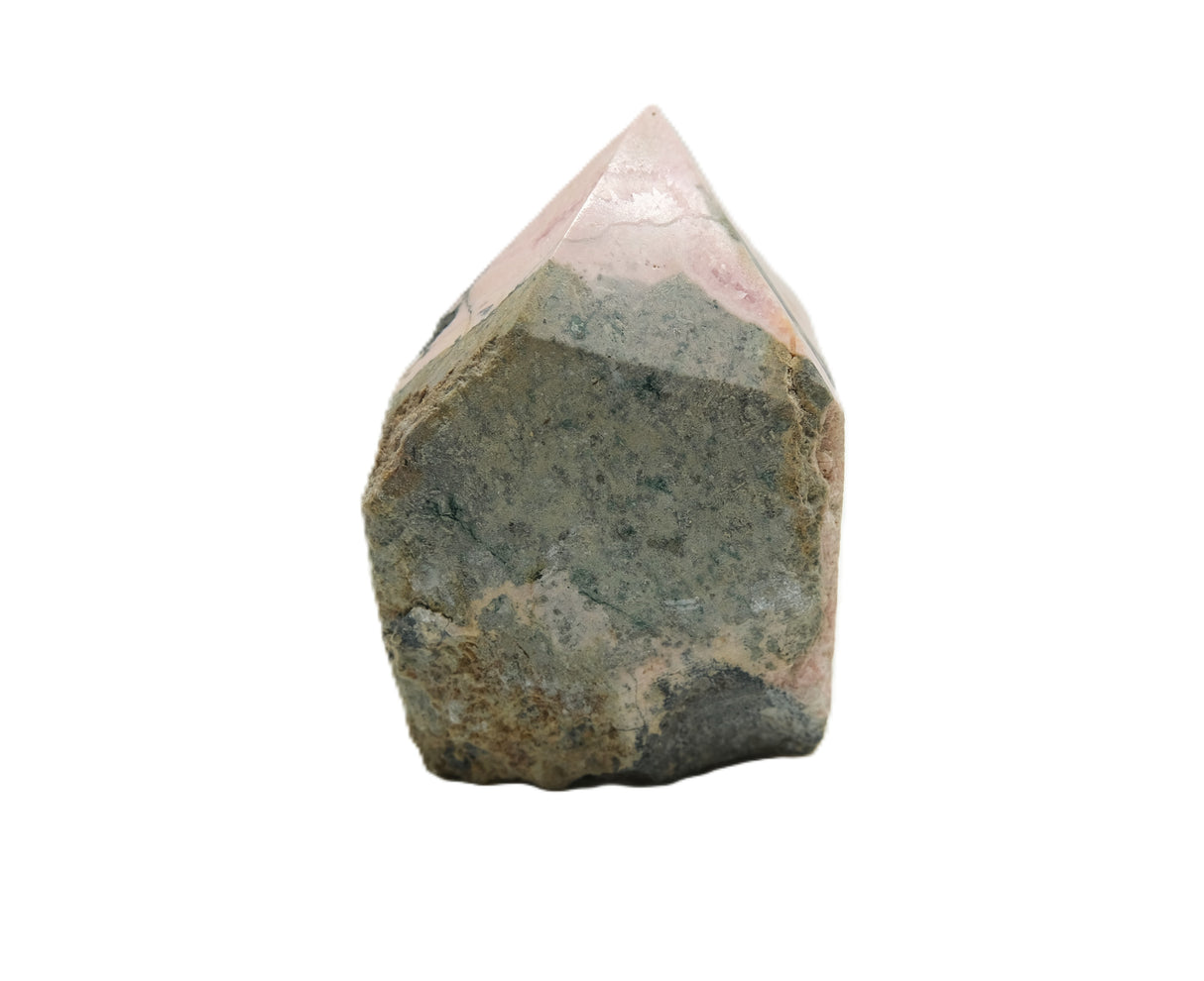 Rhodochrosite Polished Point with Flat Base