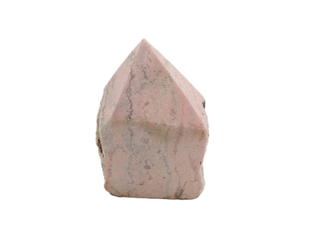 Rhodochrosite Polished Point with Flat Base