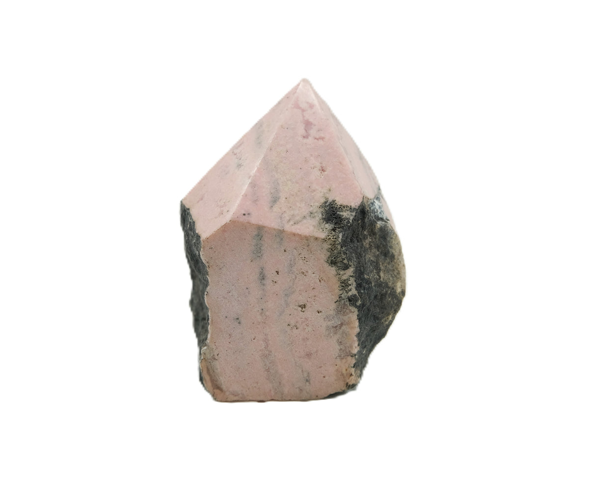 Rhodochrosite Polished Point with Flat Base