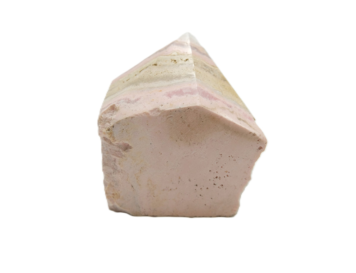 Rhodochrosite Polished Point with Flat Base