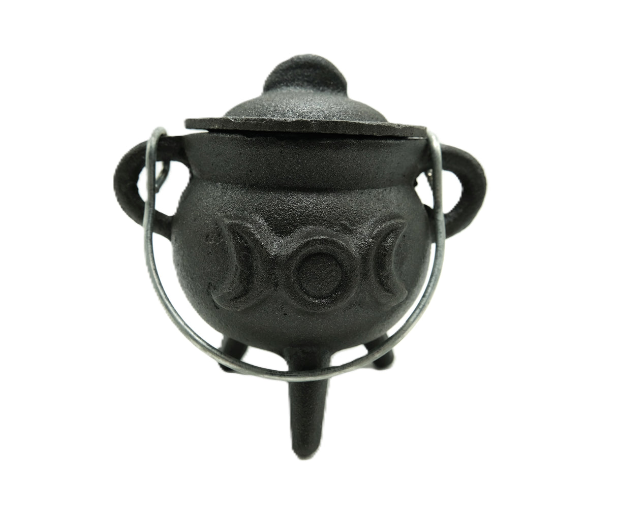 Mini Cast Iron Cauldron | Pentacle, Triple Moon, or Plain | Various Sizes