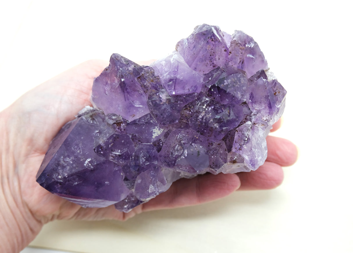 Amethyst Crystal Cluster 103 | Standing Flat Base | 20.3 Ounces | Reiki Charged