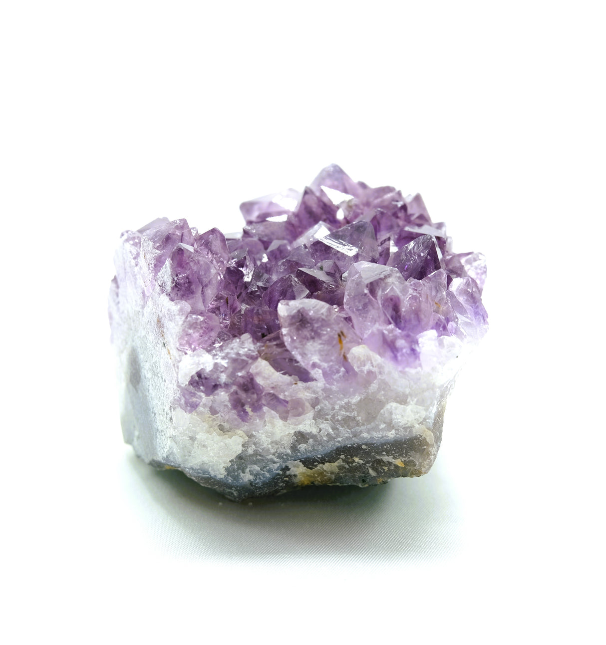 Amethyst Natural Crystal Cluster 107 | Standing Flat Base | 18 Ounces | Reiki Charged