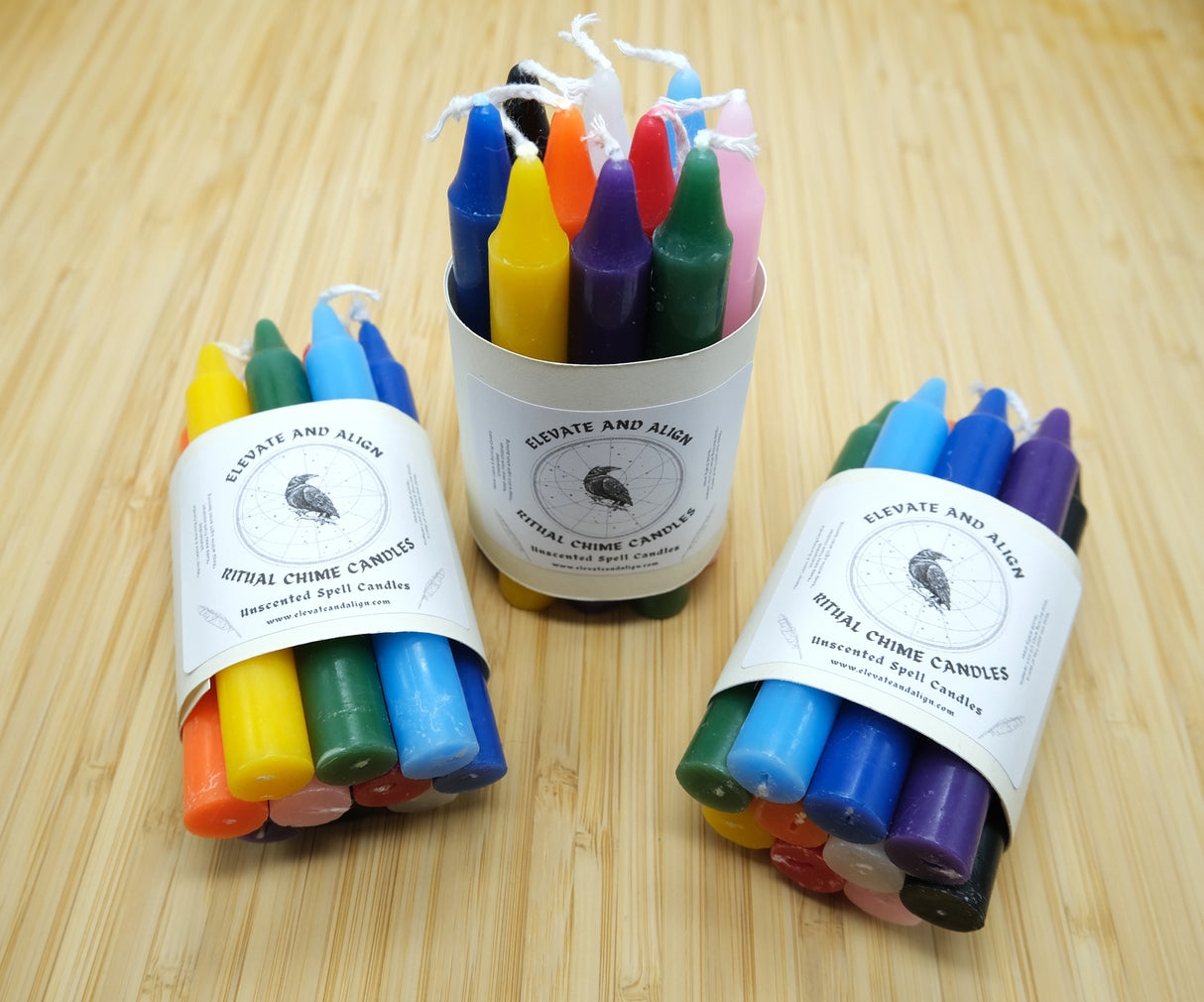 10 Pack 4 Inch Chime Candles | Variety Pack | Spell Candles | Ritual Candles | 10 Colors | Unscented