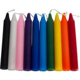 10 Pack 4 Inch Chime Candles | Variety Pack | Spell Candles | Ritual Candles | 10 Colors | Unscented