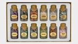 12 Gemstone Crystal Chip Bottles Set | crystal chip bottle set