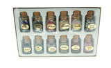 12 Gemstone Crystal Chip Bottles Set | crystal chip bottle set