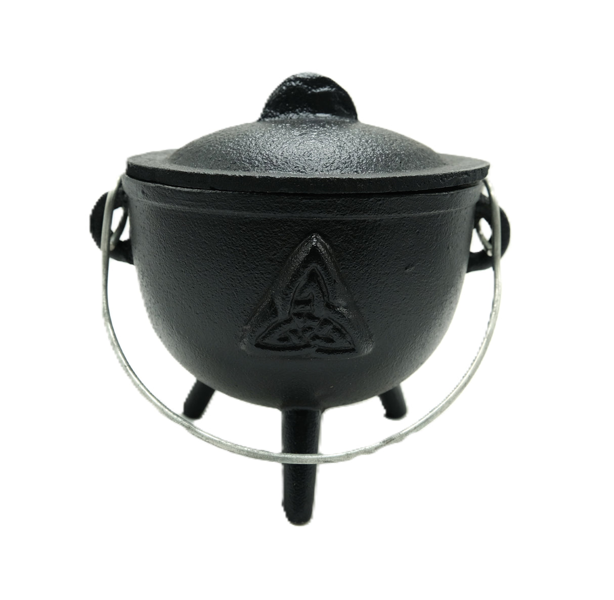 Mini Cast Iron Cauldron | Pentacle, Triple Moon, or Plain | Various Sizes