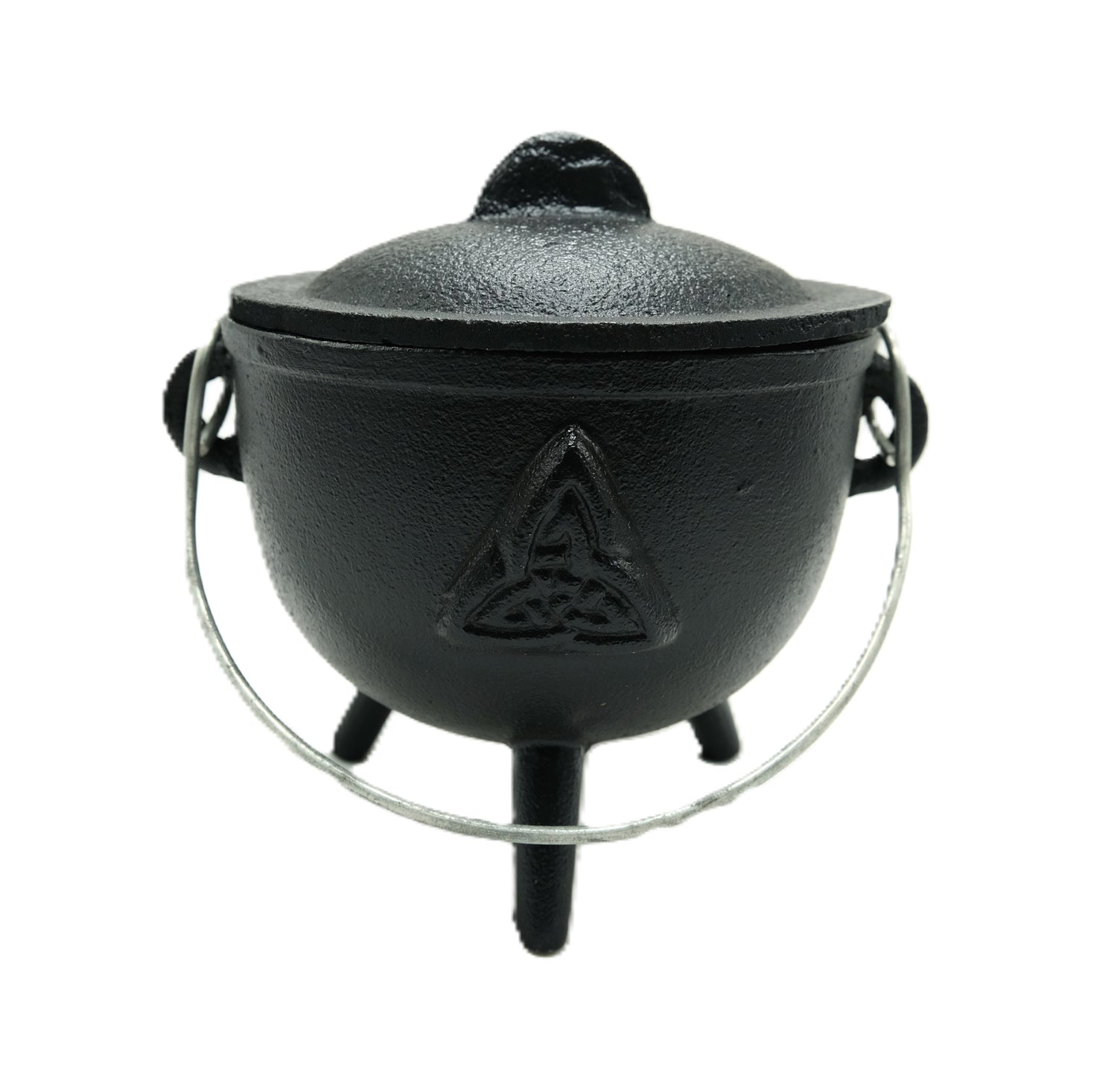 Mini Cast Iron Cauldron | Pentacle, Triple Moon, or Plain | Various Sizes