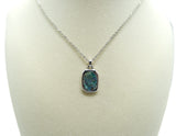 Abalone Shell Oval Necklace on adjustable 16 to 18 Inch Chain