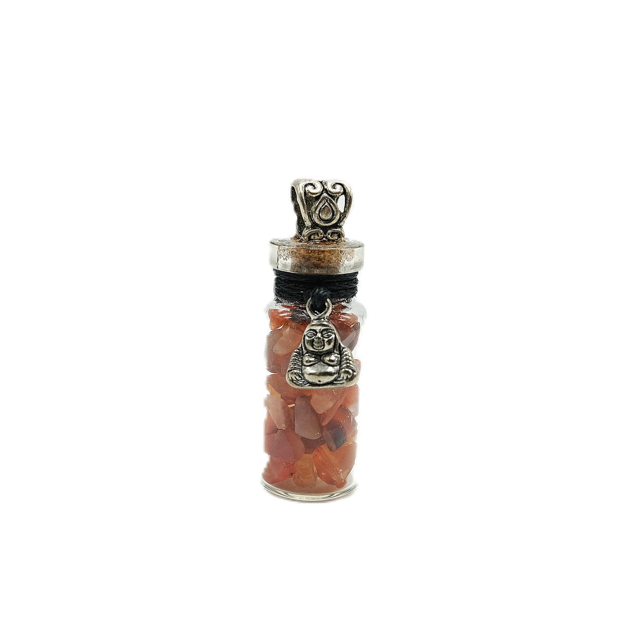 Crystal Chip Bottle Intention Pendant Necklaces - Many Varieties