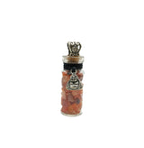 Crystal Chip Bottle Intention Pendant Necklaces - Many Varieties
