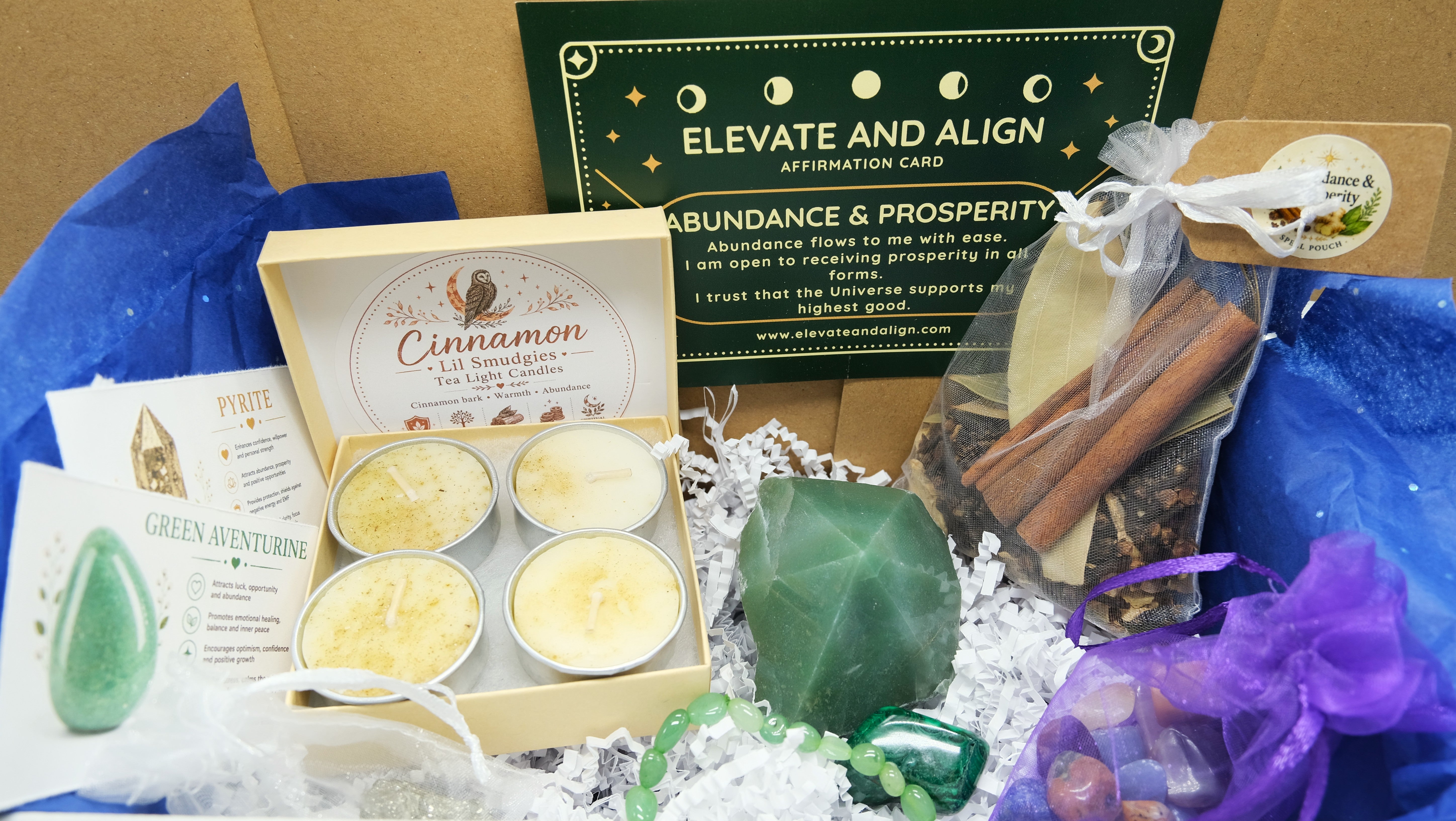 Curated Crystal & Spiritual Wellness Box | 12 Themes Available | Crystals, Herbs, Spiritual Tools & Self-Care Gifts
