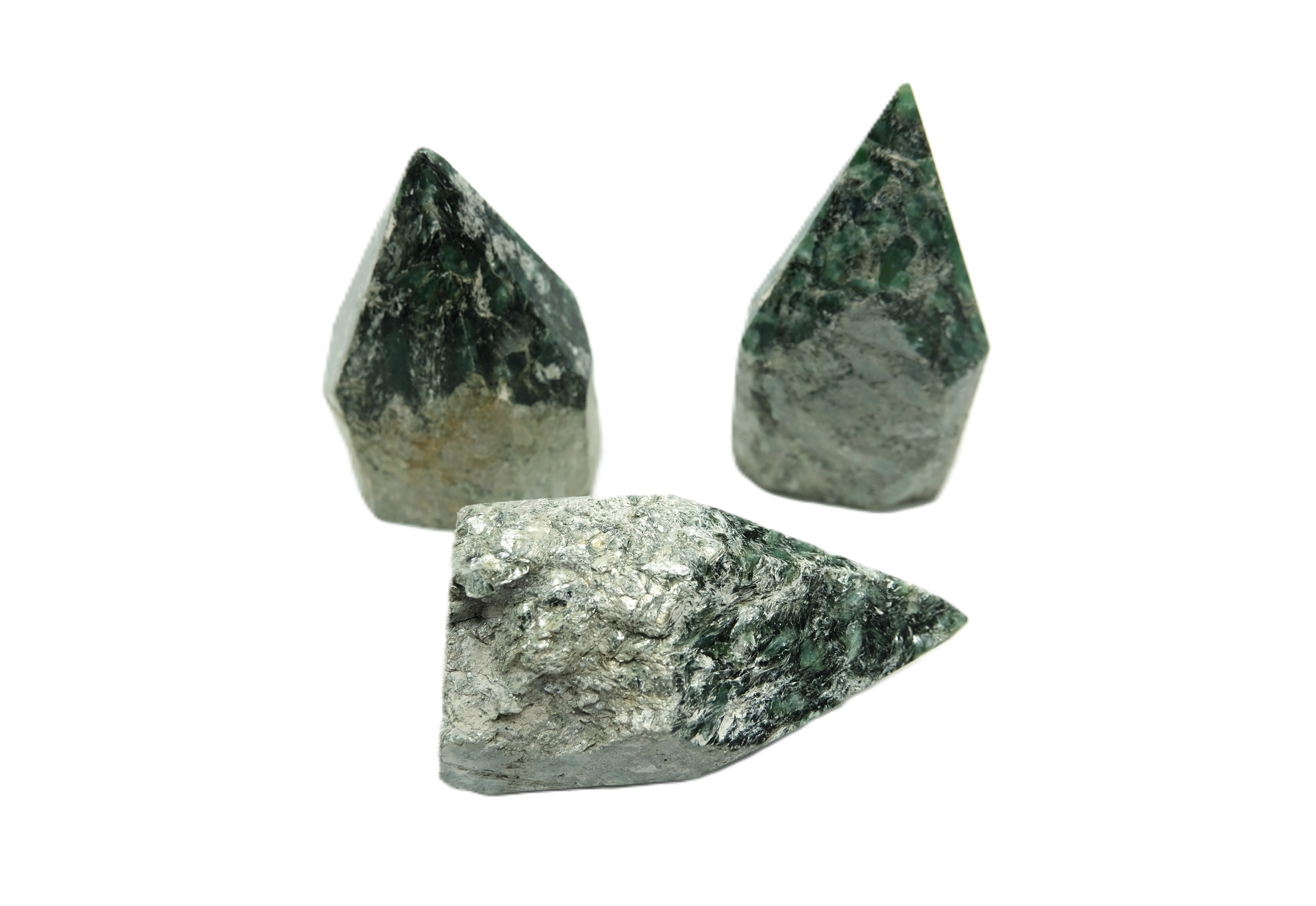 Actinolite With Dolomite Polished Point | Protection, Strength & Clarity