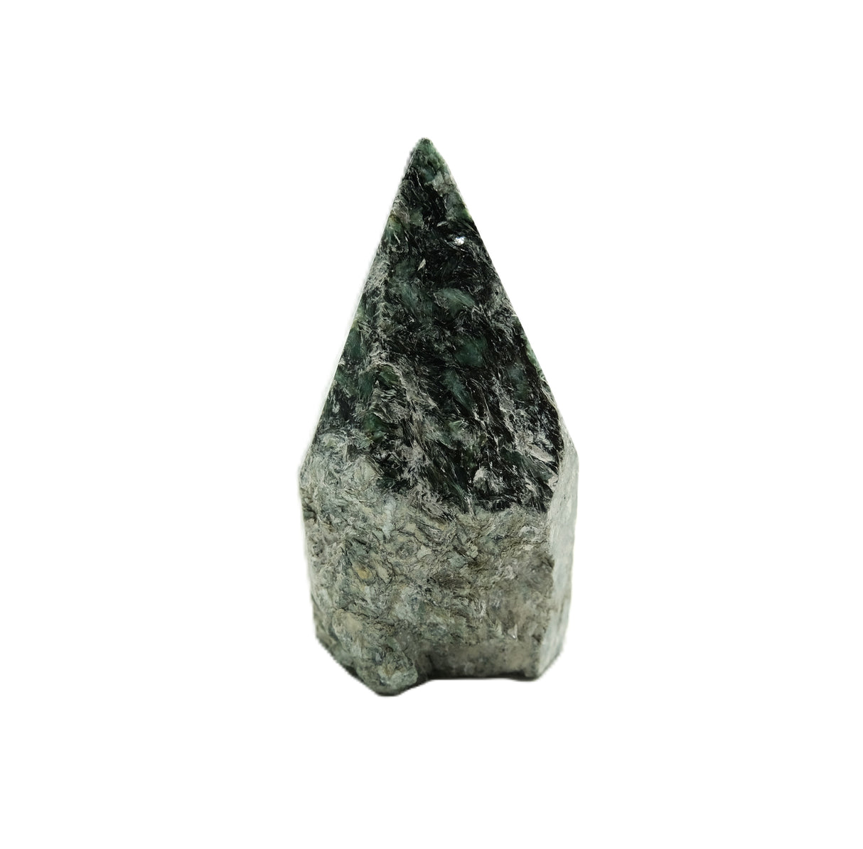 Actinolite With Dolomite Polished Point | Protection, Strength & Clarity