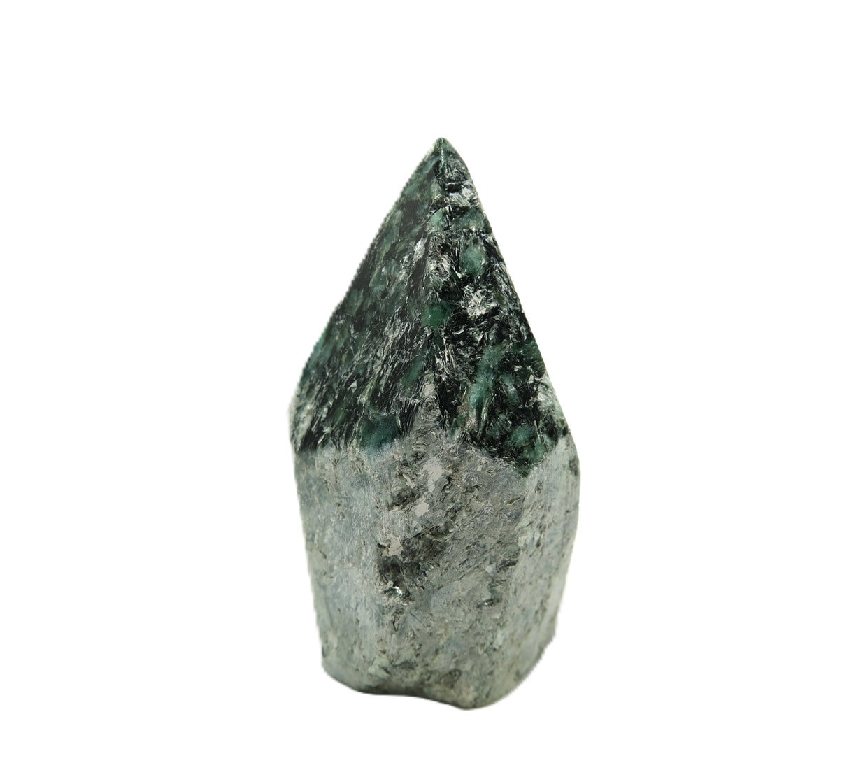 Actinolite With Dolomite Polished Point | Protection, Strength & Clarity