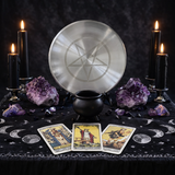 5.51" Silver Altar Plate with Pentagram