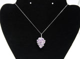 Amethyst Crystal Arrowhead Wire Wrapped Necklace | Crown Chakra | Natural Amethyst Arrowhead Wire Wrapped  | Reiki Charged
