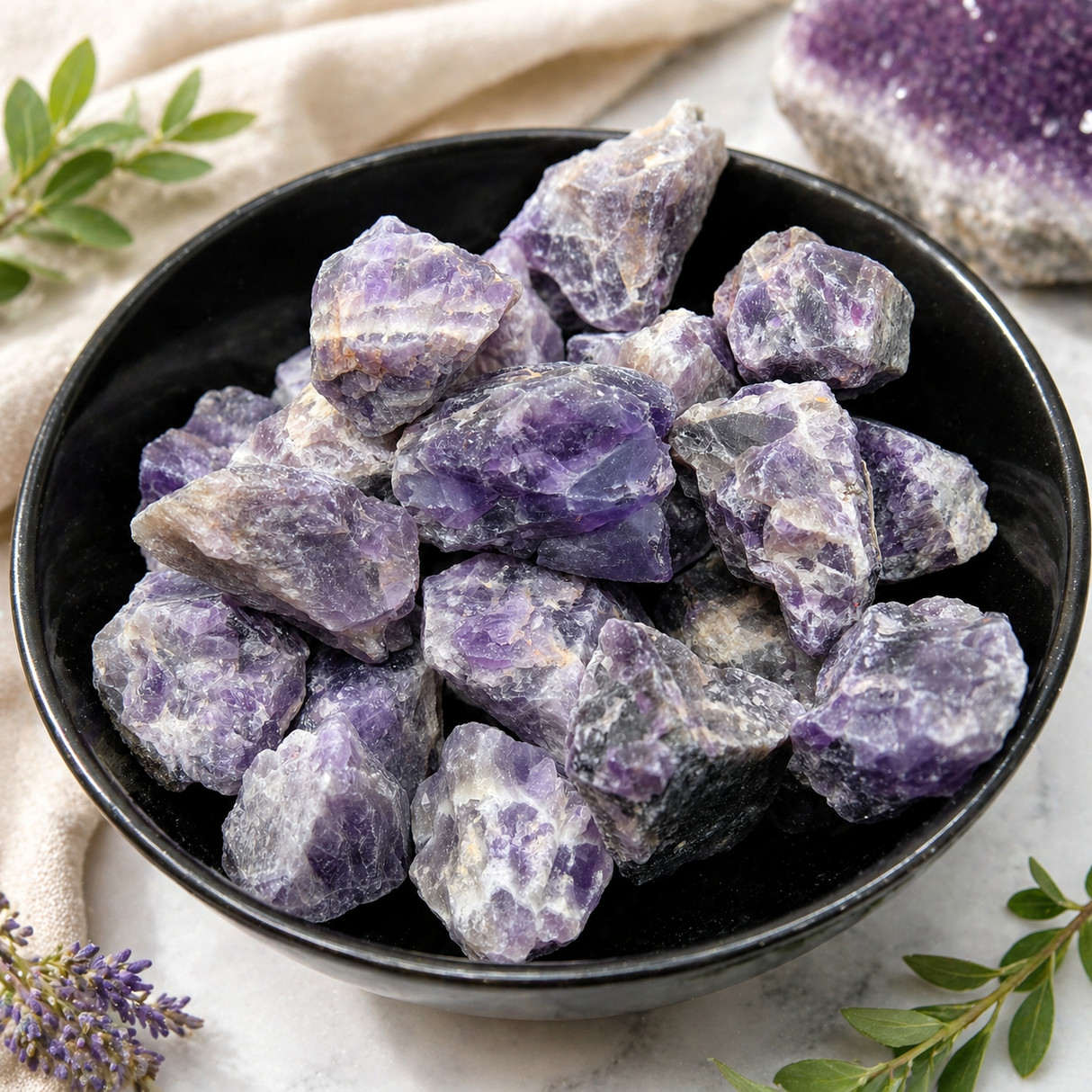 Rough Amethyst Chunks | Reiki Charged