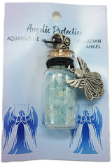 Crystal Chip Bottle Intention Pendant Necklaces - Many Varieties