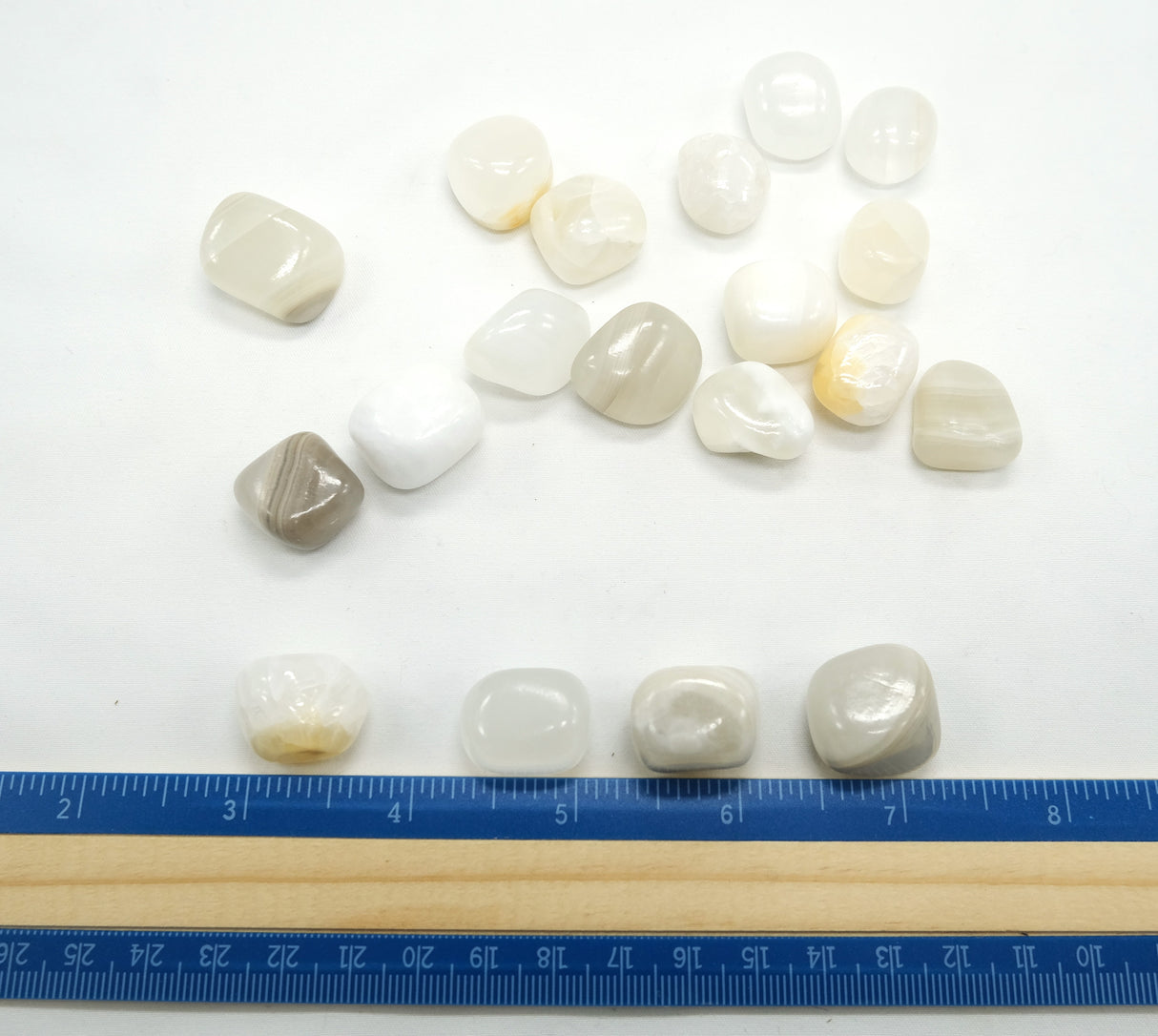 Aragonite Grey Tumbled Stones