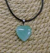 Natural Aventurine Heart Pendant Necklace | Aventurine Jewelry