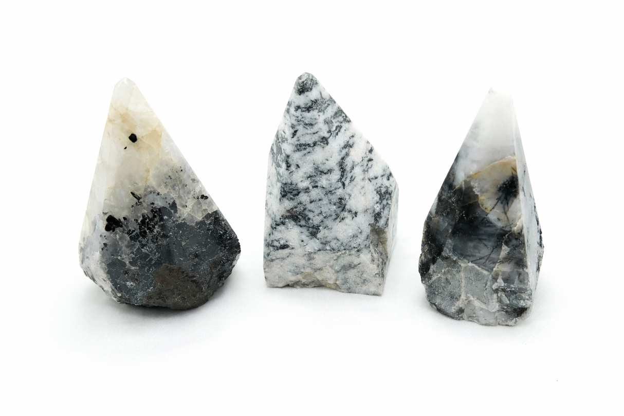 Black Tourmaline In Quartz Top Polished 2 to 3 inch