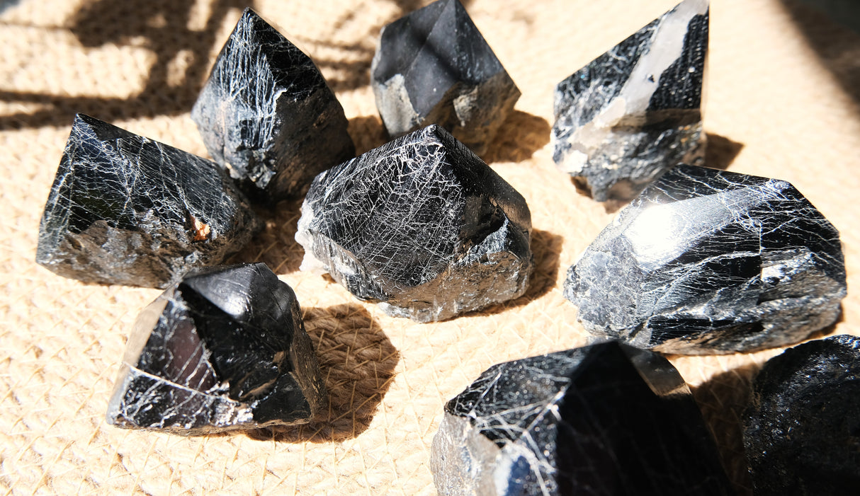 Black Tourmaline Polished Point – Grounding & Protection Crystal
