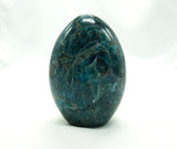Blue Apatite Polished Freeform – Flat Base – Stone of Clarity, Motivation & Manifestation