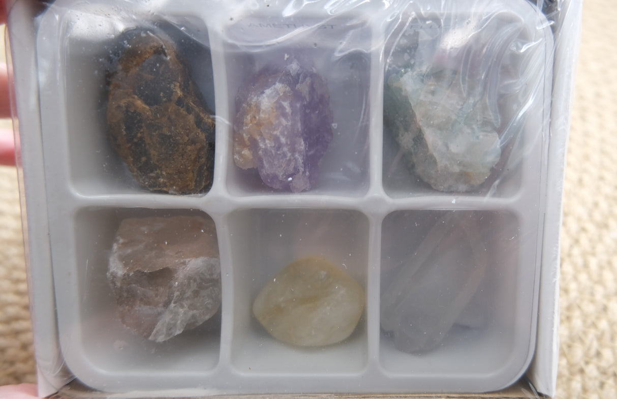 Zodiac Crystal Gift Set | Box of 6 Gemstones That Correspond With Your Zodiac Sign