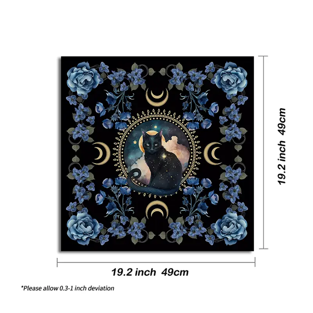 Cat Altar Cloth Tapestry | Tarot Cloth