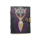 Celestial Goddess Leather Blank Pages Journal | Spell Book | Journaling | Diary