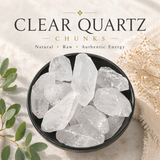 Clear Quartz Crystal Points | Reiki Charged | Ethically Sourced | Raw Clear Quartz