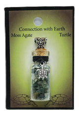 Crystal Chip Bottle Intention Pendant Necklaces - Many Varieties