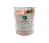 Crystal Intention Candle | Spiritual Crystal Candle for Relaxation, Self Love, Protection & Manifestation