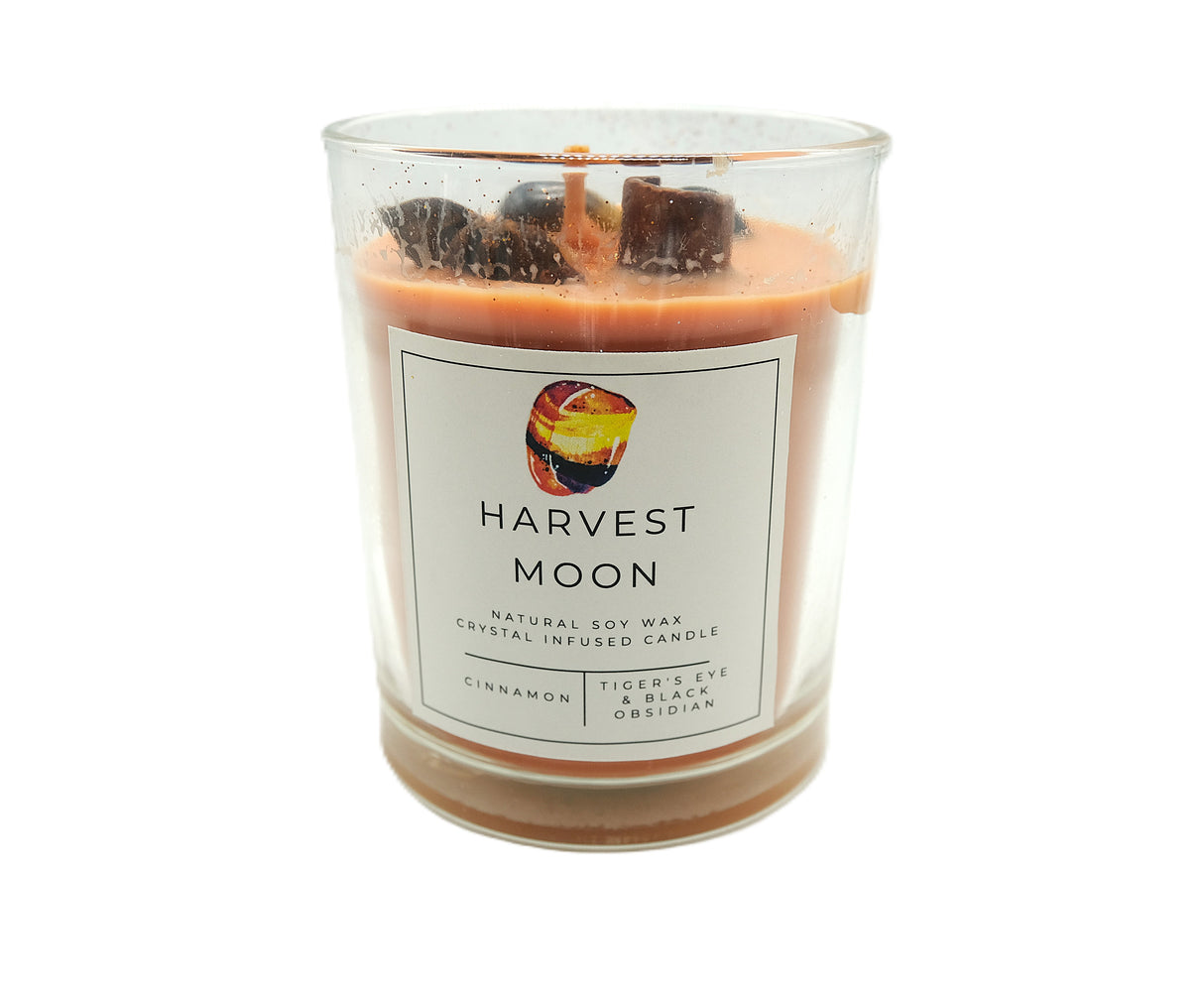Crystal Intention Candle | Spiritual Crystal Candle for Relaxation, Self Love, Protection & Manifestation