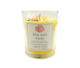 Crystal Intention Candle | Spiritual Crystal Candle for Relaxation, Self Love, Protection & Manifestation